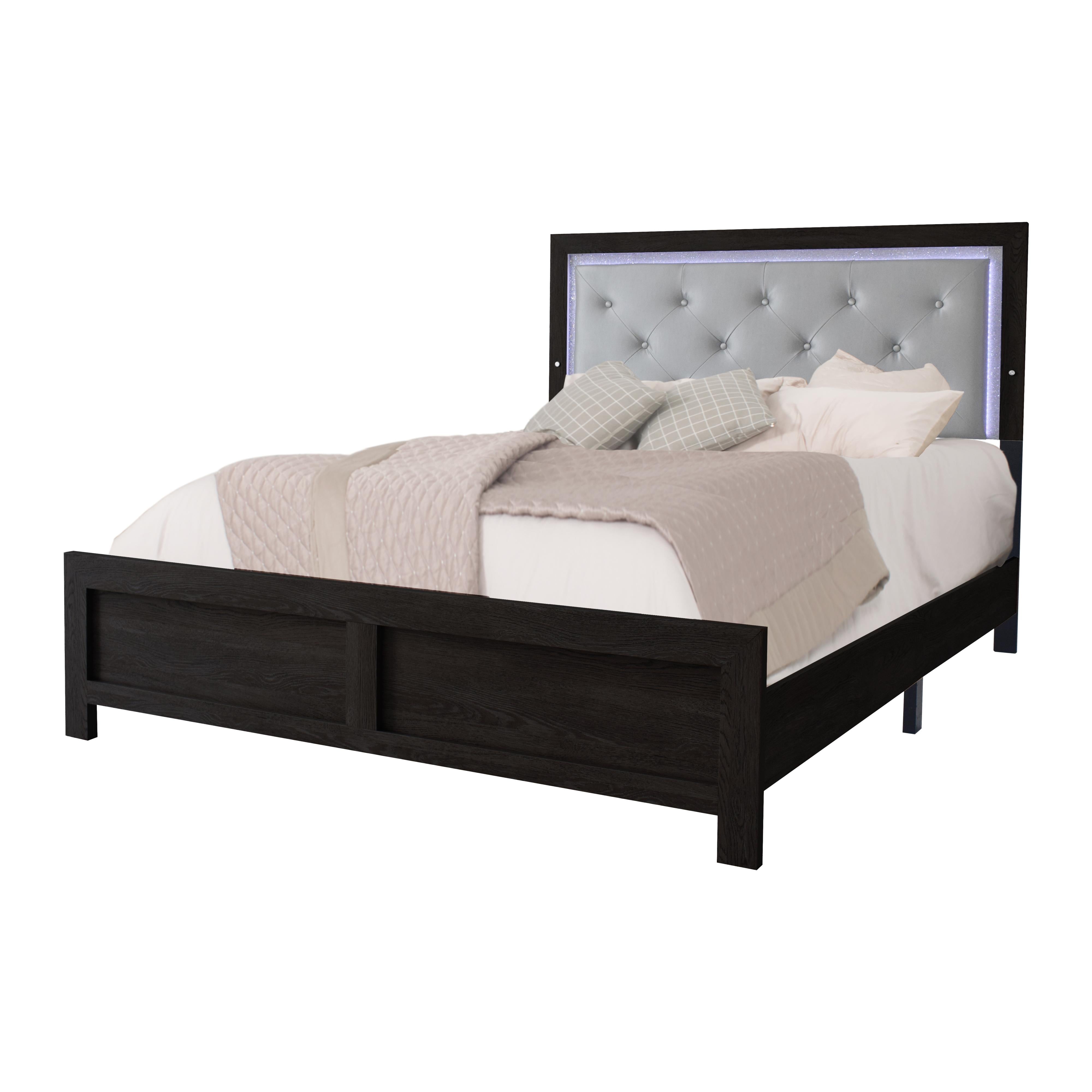 Crown Mark Jaylen B9280-Q Queen Bed - Black IMAGE 1